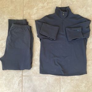 ZegnaS men’s sport suit set . Grey/blue color. 83% cotton.